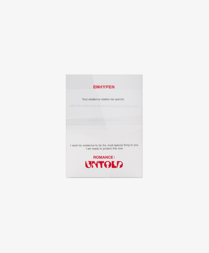 ENHYPEN ROMANCE UNTOLD Weverse Albums QR-card edition package