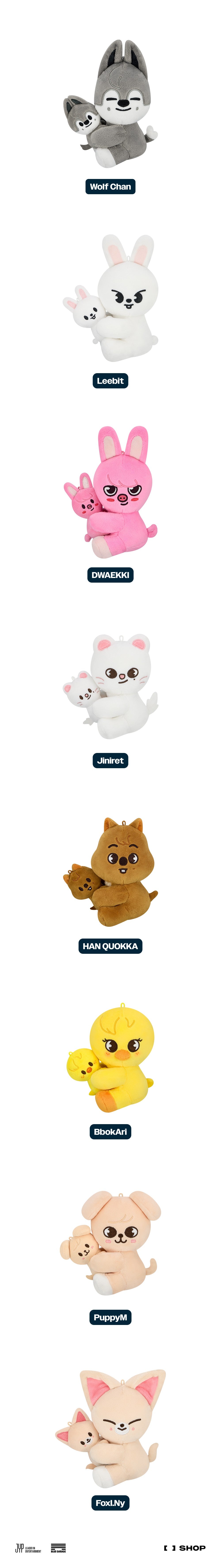 Stray Kids - dominATE : celebrATE SKZOO Magnet Plush Set
