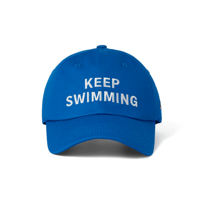 BTS SWIM blue ball cap with Keep Swimming lettering