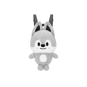 SKZOO Wolf Chan plush backpack with shoulder straps from STAY in Our Little House