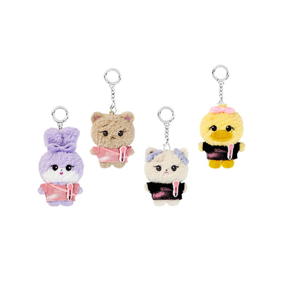 BLACKPINK BPCOLLECTION Goyang Plush Keyrings: SOOYA, GOMDEUKI, ROSIE, and PPEU together