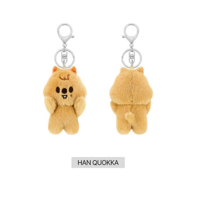 Stray Kids SKZOO HAN QUOKKA magnet plush keyring front and back