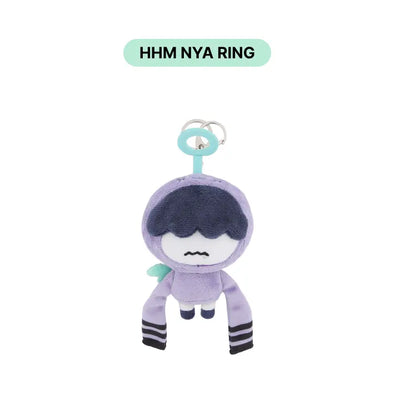 HHM NYA RING TXT PPULBATU plush keyring front view