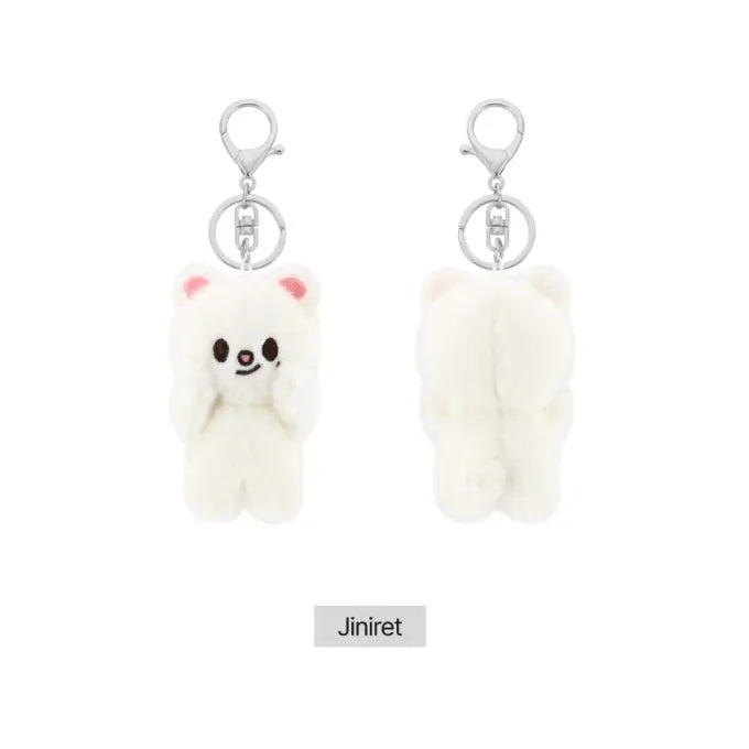 Stray Kids SKZOO Jiniret magnet plush keyring front and back