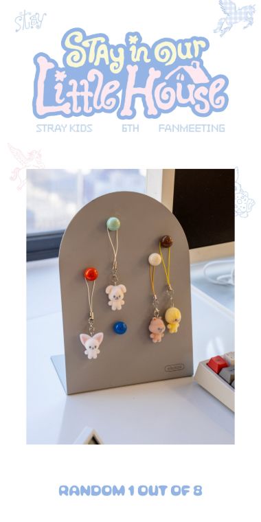 Stray Kids Secret Mini Charm blind random sale-unit design diagram - STAY in Our Little House