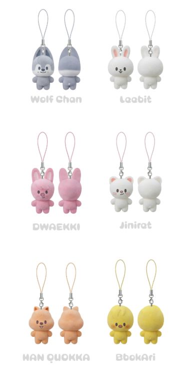 Stray Kids Secret Mini Charm six character front and back designs - STAY in Our Little House