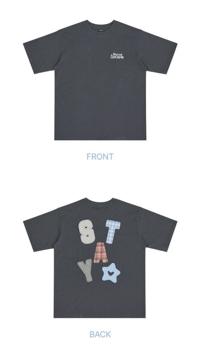 Stray Kids T-shirt front and back STAY artwork - STAY in Our Little House