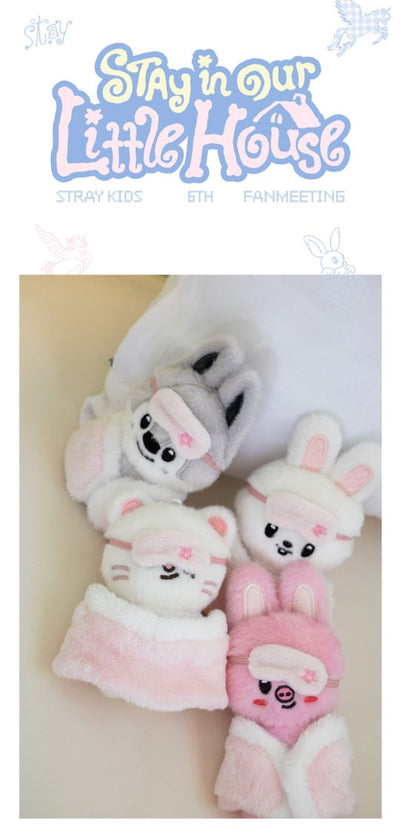 Stray Kids SKZOO 10 cm bathrobe plush characters shown in the manufacturer catalogue - STAY in Our Little House
