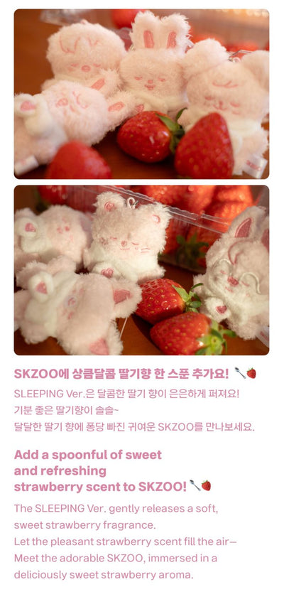 Stray Kids SKZOO Secret Micro Sleeping design strawberry fragrance explained - STAY in Our Little House